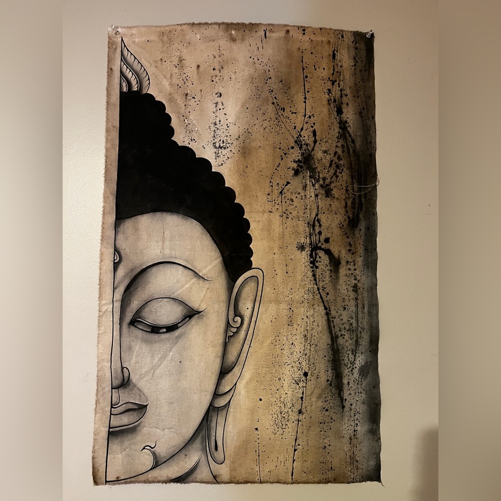 Hand died Buddha Tapestry from Thailand